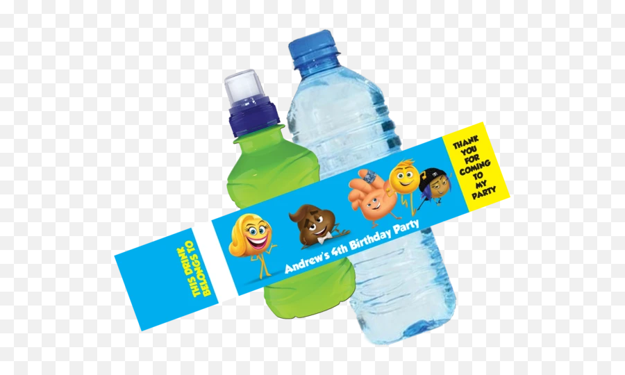 Emoji Bottle Wrappers - Baby Shark Bottle Labels,Emoji Water Bottles
