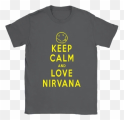 Keep Calm And Love Nirvana Funny Dead - Active Shirt Emoji,Xx Emoji