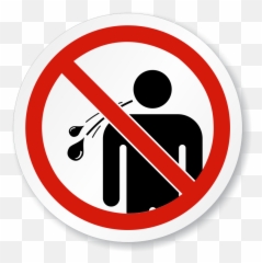 Traffic Sign No Symbol Emoji Warning - Don Spit Here Logo
