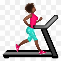 Marathon Running Afro Training Image Black And White - Exercise Emoji Png,Workout Emoji