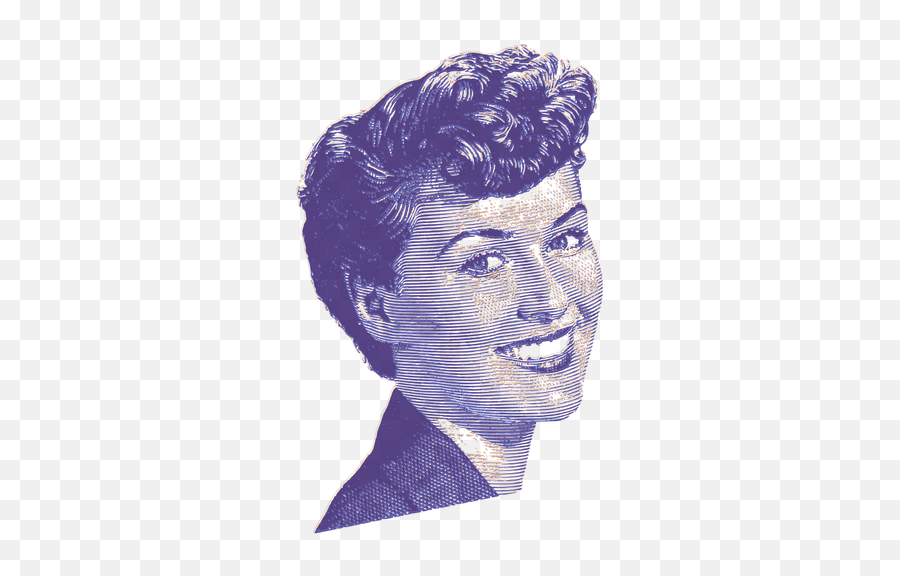 Feliz Senhora Sorridente - Free Clipart Vintage Woman Emoji,Duh Emoji