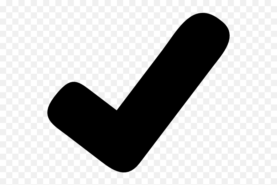 Picture Of A Check Mark - Black Tick Icon Png Emoji,Checkmark Emoji