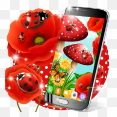 Ladybug Live Wallpaper For Android - Wallpaper Emoji,Ladybug Emoji