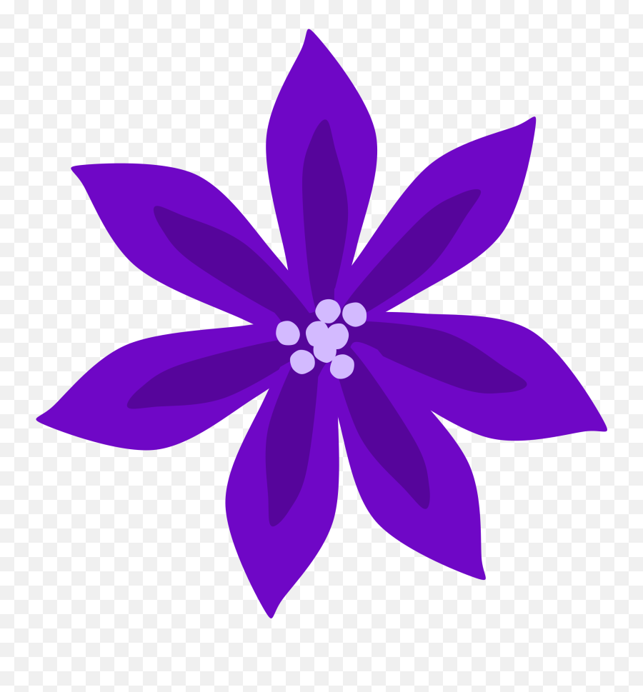 Purple Lily Clipart - Purple Flower Png Clipart Emoji,Purple Flower Emoji