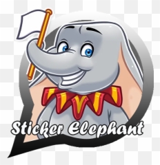 Cute Elephant Sticker Kawaii For - Clip Art Emoji,Elephant Emojis