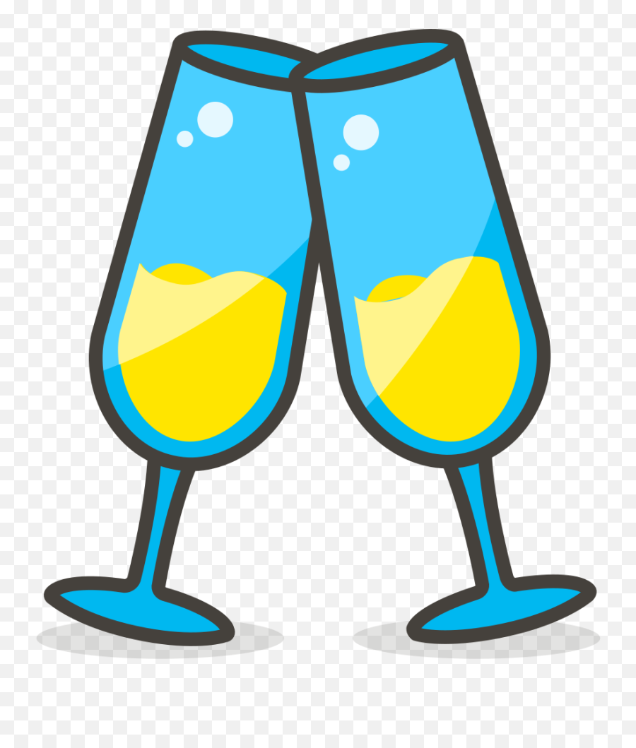 579 Clinking Glasses - Champagne Emoji,Champagne Emoji