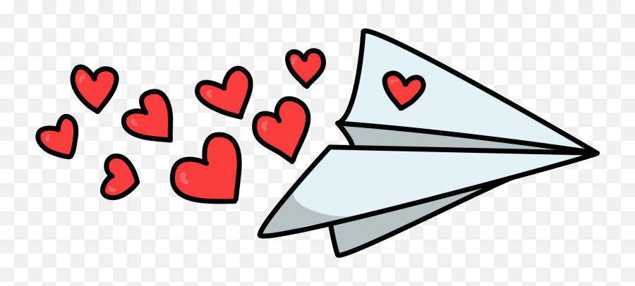 Phpc50 - Transparent Cute Hearts Png Emoji,Emoji Plane And Letter