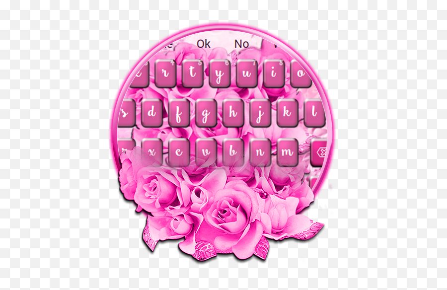 Amazoncom Pink Flowers Keyboard Theme Appstore For Android - Hybrid Tea Rose Emoji,Emoticon Flowers