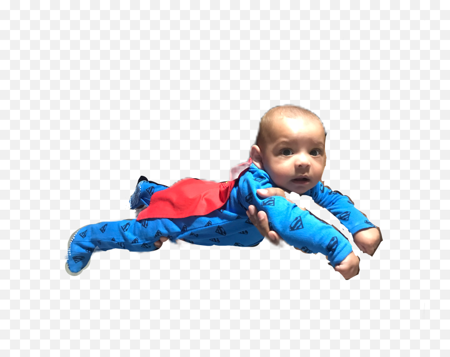 Ian Superman Baby Babyian Freetoedit - Baby Emoji,Baby Crawling Emoji