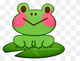 Frog On Leaf Clipart Free Download Transparent Png Creazilla - Cartoon Emoji,Lily Pad Emoji