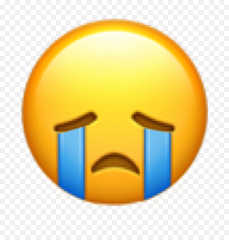 Iphoneemoji Sad Crying Emoji Sticker By Inactive - Dot,Crying Emoticon