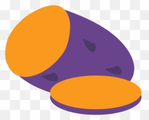 Roasted Sweet Potato Emoji Clipart - Dot,Potato Emoji
