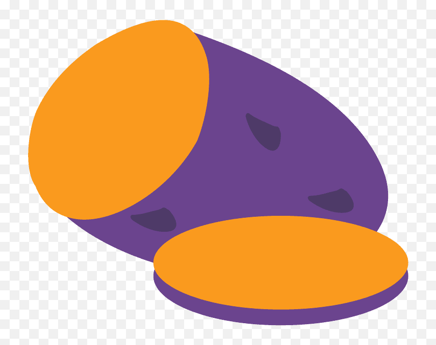 Roasted Sweet Potato Emoji Clipart - Dot,Potato Emoji