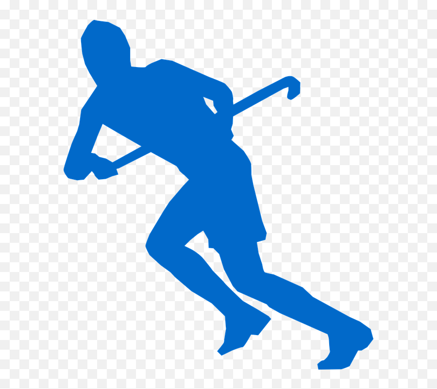 Hockey Hockey Stick Running Attack Run Sports - Field Cartoon Field Hockey Player Emoji,Hockey Stick Emoji