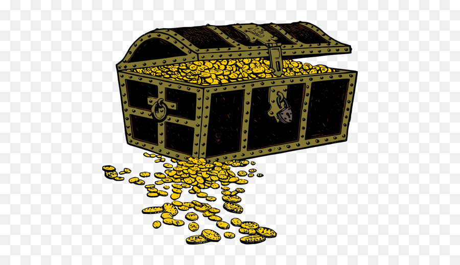 Overfilled Treasure Chest - Public Domain Treasure Chest Emoji,Treasure Chest Emoji