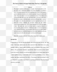 Pdf The Success Factor Of K - Pop Music From The Fanu0027s Document Emoji,Music Emoticons For Facebook