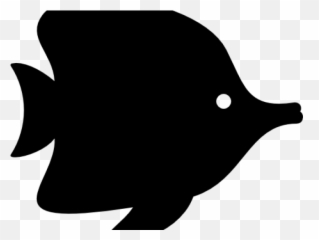 Tropical Fish Clipart Silhouette - Emoji