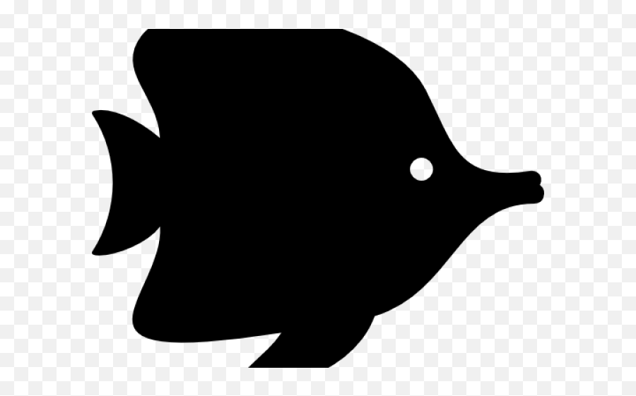 Tropical Fish Clipart Silhouette - Tropical Fish Clipart Silhouette Emoji,Man Fish Emoji