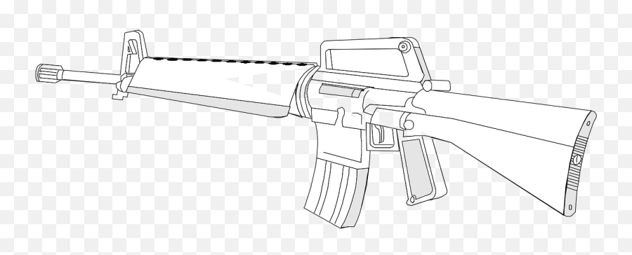 Gun M16 Rifle Weapon Firearm - M16 Coloring Pages Emoji,Watergun Emoji