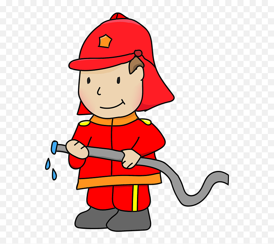 Firefighter Fire Extinguish - Firefighter Drawing Emoji,Firetruck Emoji