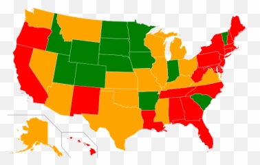 Map Of Us State Bicycle Laws - Linguas Faladas Nos Estados Unidos Emoji