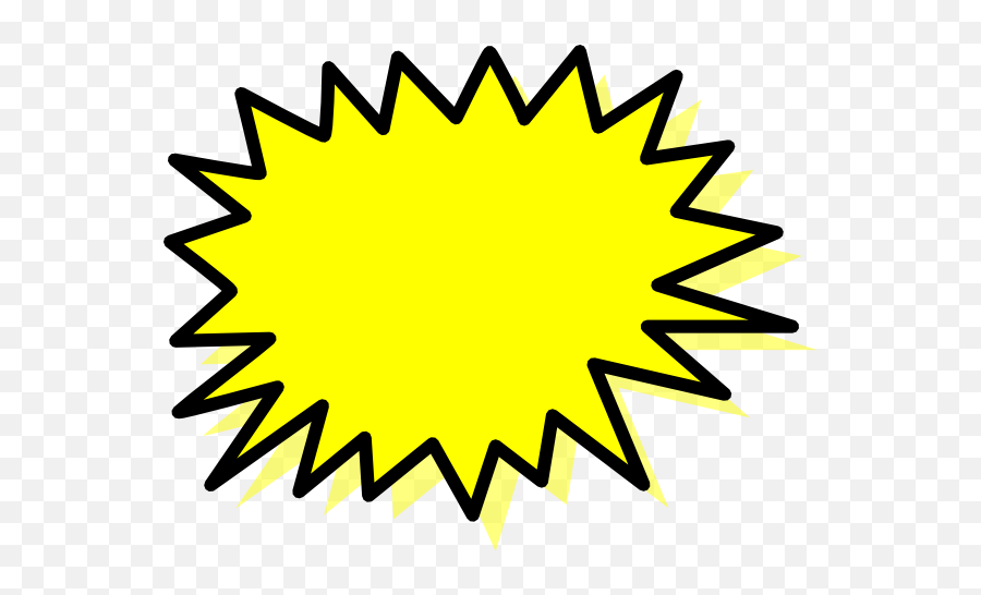 Explosion Clipart Yellow Explosion - Yellow Explosion Clipart Emoji,Vase Bomb Emoji