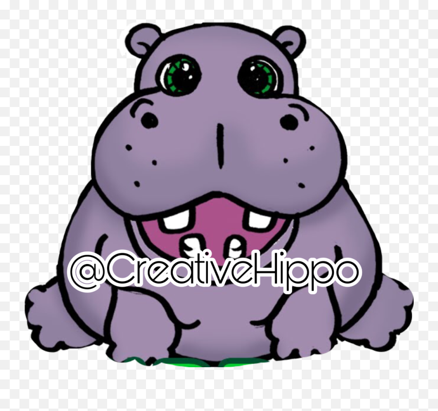 Hippo - Cartoon Emoji,Hippo Emoji