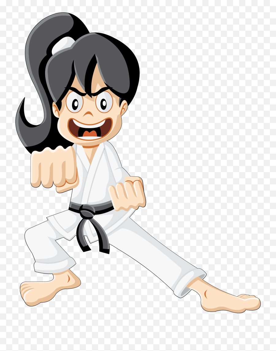 The Karate Kid Martial Arts Cartoon - Black Belt Karate Cartoon Emoji,Karate Emoji