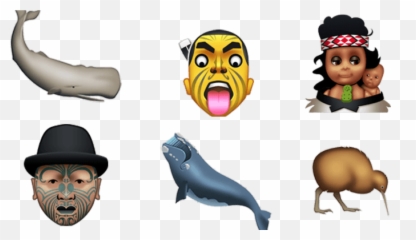 Emoji - Maori Emoji,Male Shrug Emoji