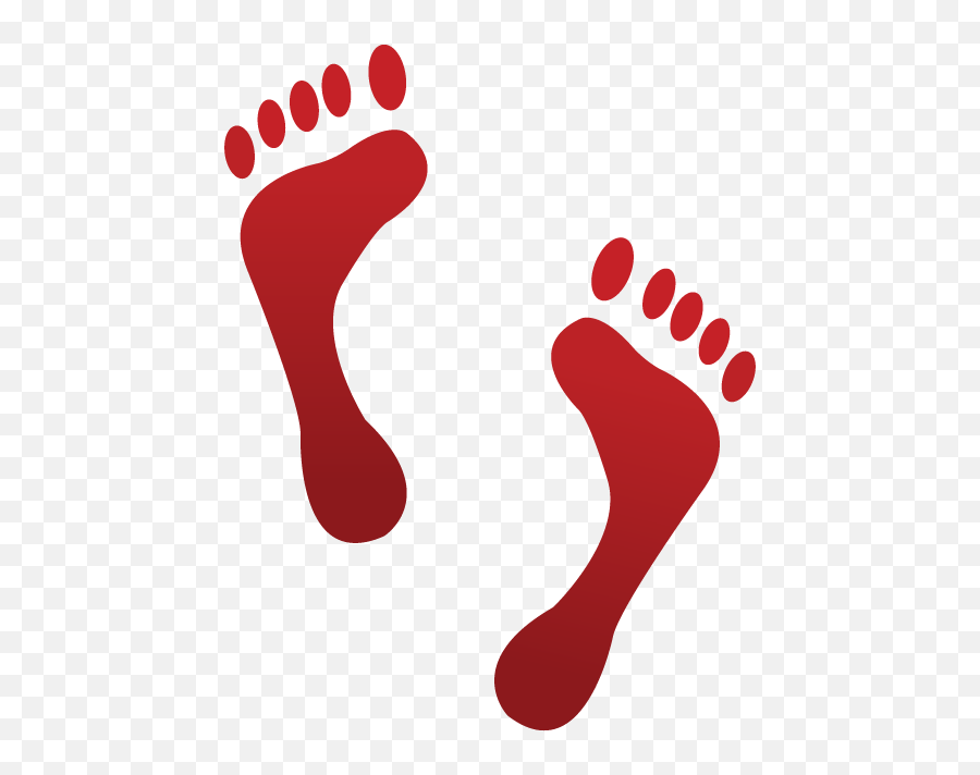 Download Footprints Emoji Icon File Hd - Emoji Feet,Broken Foot Emoji