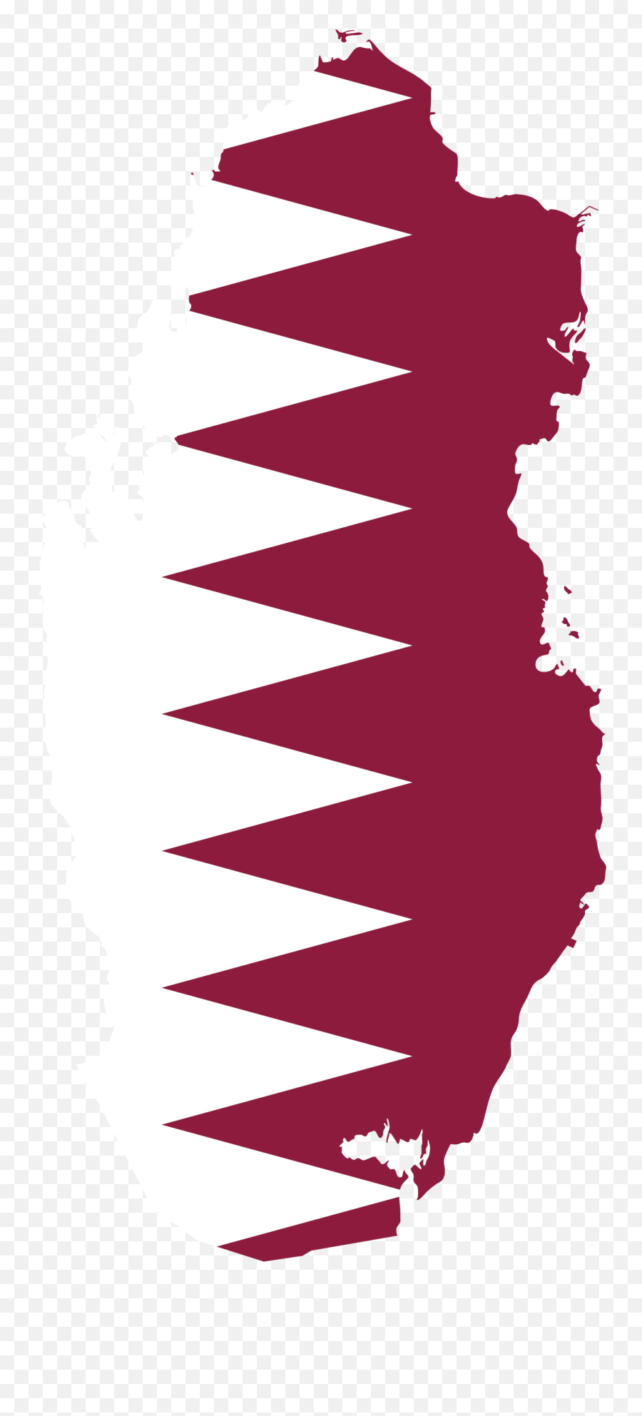 Qatar Flag Clipart - Qatar Flag And Map Emoji,Qatar Flag Emoji