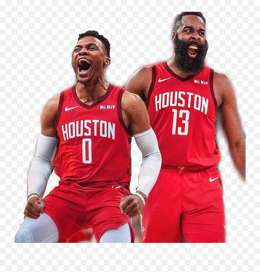 Westbrook Harden James Jamesharden - Russell Westbrook Houston Transparent Emoji,Houston Rockets Emoji
