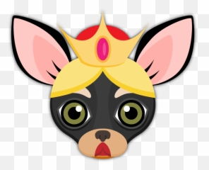 Black Tan Chihuahua Emoji Stickers For Imessage - Dog,Prince Emoji