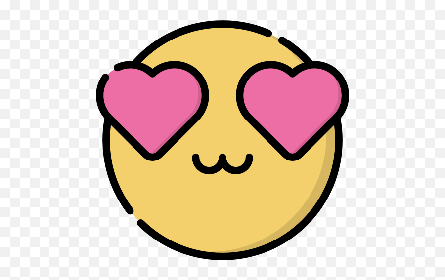 Heart Eyes - Clip Art Emoji,Heart Eyes Emoticon
