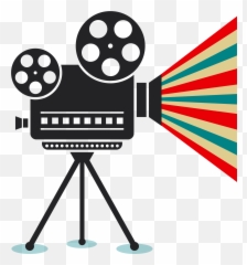 Graphic Freeuse Download Film Projector Clipart - Old Video Movie Art Emoji