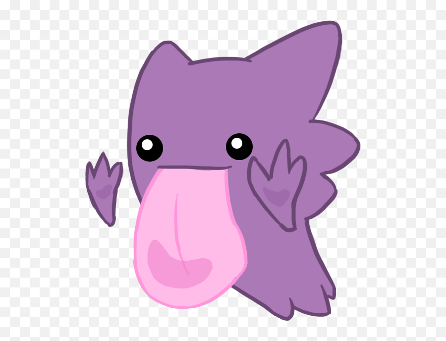 Cute Kawaii Ditto Tongue Pink - Cute Haunter Emoji,Ditto Emoji