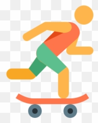 Skateboarding Icon - Color Emoji