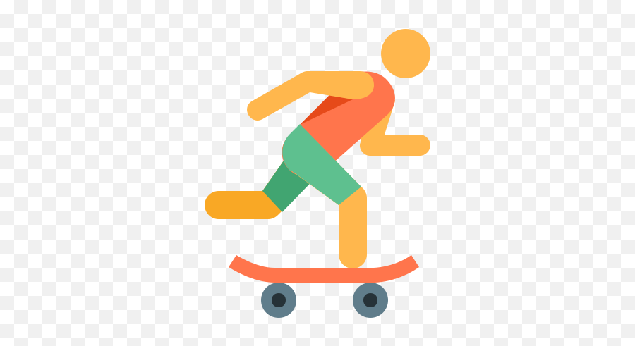 Skateboarding Icon - Skateboard Icon Color Emoji,Skateboarding Emoji