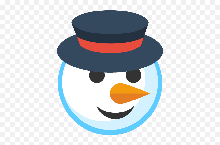 Snowman Icon - Christmas Flat Color Icons Flat Snowman Icon Emoji,Snowman Emoticon