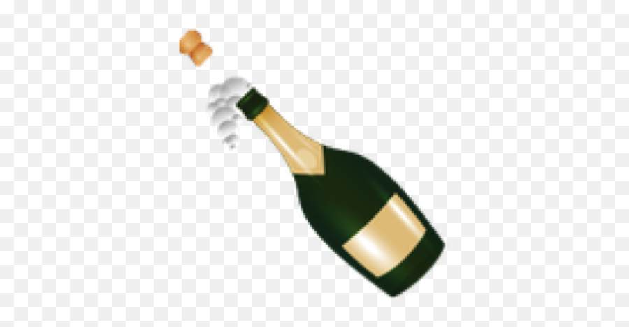 Download Champagne Emoji - Bottle With Popping Cork Emoji Png,Champagne Emoji