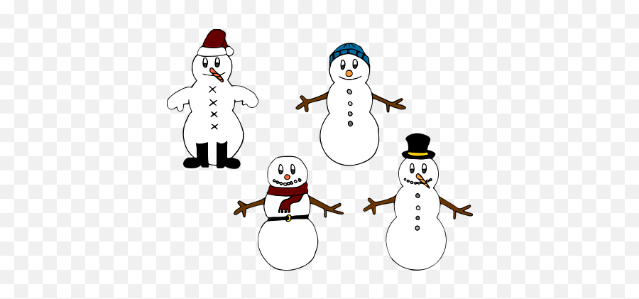 100 Free Snowman U0026 Winter Vectors - Pixabay Cartoon Emoji,Snow Man Emoji