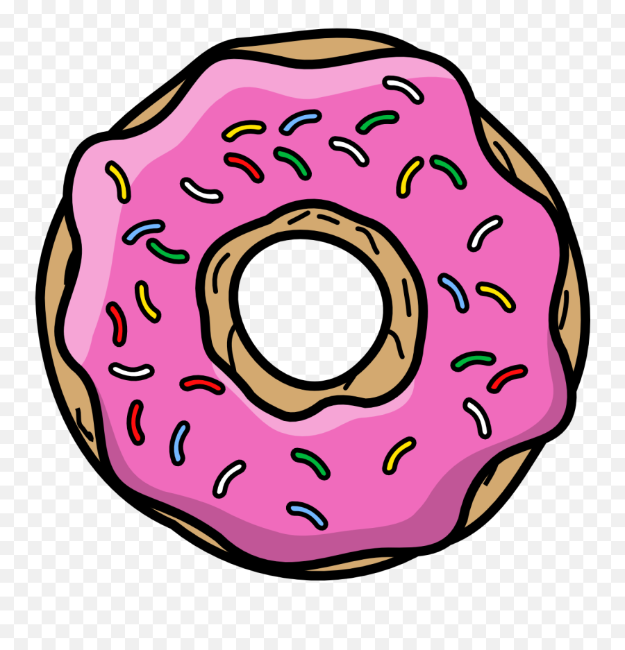 Homer Simpson Donut Clipart - Donuts Png Emoji,Simpson Emoji