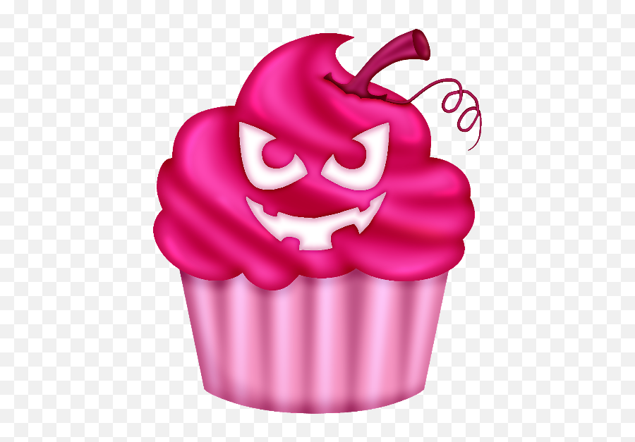 Cupcake Emoji Rosado Rosa Sticker - Baking Cup,Emoji Cupcake
