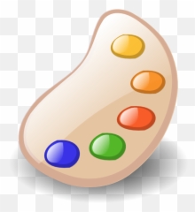 Paint Palette Clipart Png - Colour Palette Clipart Emoji,Palette Emoji