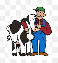 Clipart Cow Farming - Standing Around Emoji
