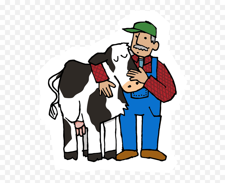 Clipart Cow Farming Clipart Cow - Standing Around Emoji,Farming Emoji