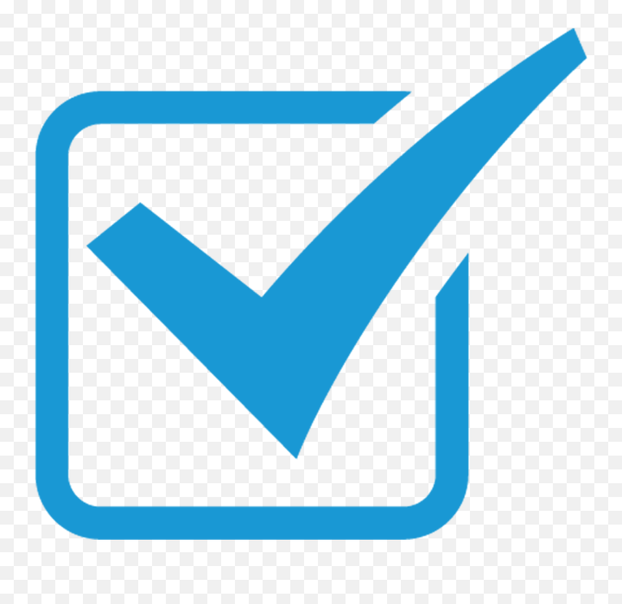 Microsoft Style Guide Checkbox Clipart - Blue Check Mark Png Emoji,Red Check Mark Emoji
