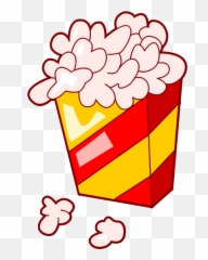 No Snacks Clipart - Popcorn Art Emoji