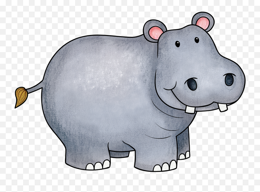 December Have The Heart Of A Hippo Clipart - Hippo Clipart Emoji,Hippo Emoji
