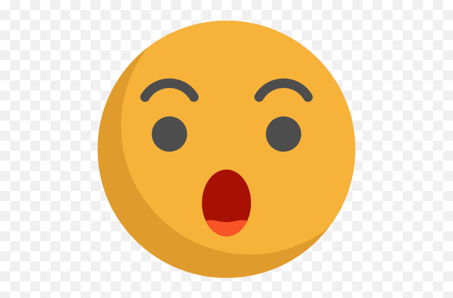 Surprised Emoji Png Icon - Surprised Emoji Vector Png,Surprised Emoji Transparent Background